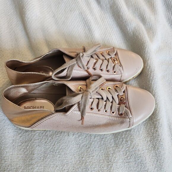 Michael Kors Woman's Kristy Slide Heel Cap Espadrille Sneakers Pink, Size: 9.5 - Picture 6 of 8